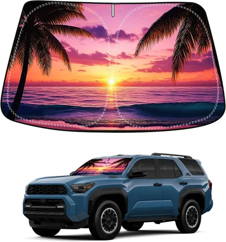 Miniatura 34 de BESTVIEW Protector Solar Para Parabrisas Compatible con GMC Sierra 1500 2500 3500 2019 2020 2021 2022 2023, Visor Solar Reflectivo Plegable
