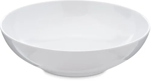 Miniatura 12 de Carlisle FoodService Products Epicure - Plato de plástico reutilizable para bufé, restaurante y hogar, melamina, 12 pulgadas, blanco, (paquete de 12)