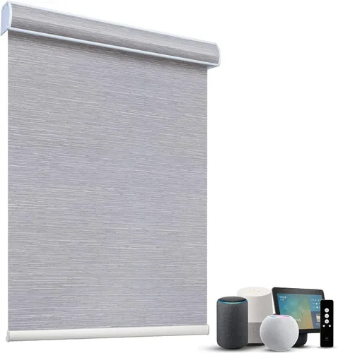Miniatura 58 de SmartWings Persianas Motorizadas con Sombras para Ventana Control Remoto Funciona con Thread Apple Homekit Z-Wave Alexa 100% Blackout de Doble Cara