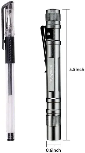 Miniatura 3 de 5 unids pluma linternas 1000LM ultra delgado portátil LED Penlight bolsillo pluma linterna luz linterna con clip para interior al aire libre