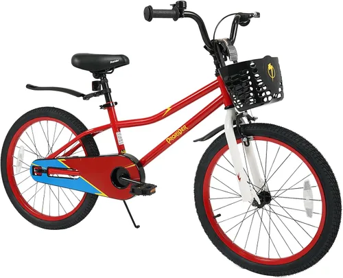 Miniatura 25 de COSTWAY Bicicleta para niños, 12, 14, 16, 18 pulgadas, para niños y niñas de 3 a 8 años, bicicleta para niños con ruedas de entrenamiento