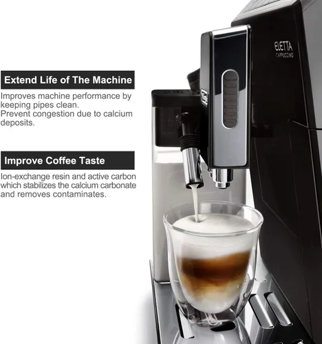 Miniatura 4 de Filtros de repuesto para máquina de café para filtro DeLonghi DLSC002, cartuchos de filtro de agua, ablandador de carbón activado, compatible