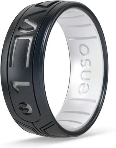 Enso Rings Anillo de silicona de Star Wars - Te quiero. Lo sé. - Diseño cómodo y flexible, Silicona, Sin piedras preciosas I Know (Aurebesh) Perla