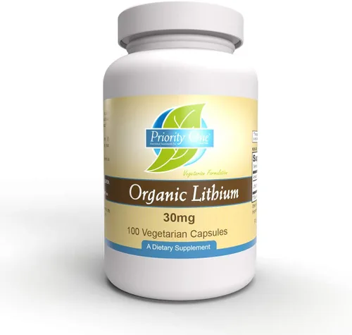 Priority One Vitaminas Orotato de Litio 30mg 100 Cápsulas Vegetarianas