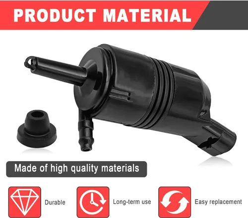 Miniatura 3 de Bomba de limpiaparabrisas delantero con ojales, compatible con Chevy, Blazer 87-05, C2500/3500 88-00, SiIverado 1500 99-07, Slerra 3500 2001-2006