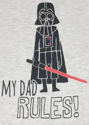 Miniatura 3 de STAR WARS Body de manga corta para bebé del Día del Padre Yoda Darth Vader