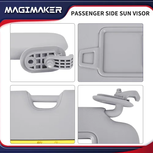 Miniatura 3 de Parasol lateral del pasajero compatible con Hyundai Elantra AD 2016 2017 2018 2019 Reemplazar 85220-F0100TTX delantera derecha Parasol