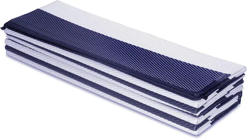 Miniatura 6 de FH Home - Alfombra para exteriores de camping, impermeable, resistente a la decoloración, reversible, plástico reciclado de alta calidad, a rayas