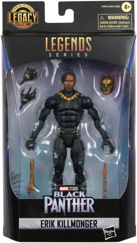 Miniatura 2 de Marvel Legends Series Black Panther Legacy Collection Killmonger Figura de Acción Coleccionable de 6 Pulgadas, Juguete, 5 Accesorios