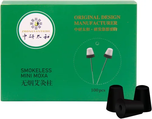 Miniatura 14 de 500 unids/caja Moxa Sticks Pure Handmade Moxibustión Rollos pequeños Moxibustión autoadhesiva portátil Mini Moxa Point Masaje cálido (MX3014)