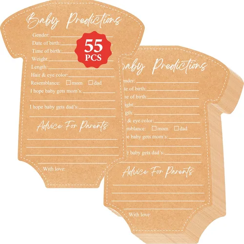 Miniatura 8 de Juego de baby shower, juego de bingo neutro de género/Adivina quién mamá o papá/desafío de palabras/tarjetas de datos de preguntas para bebés