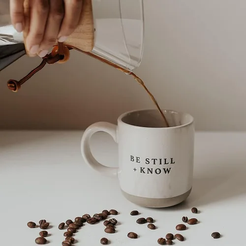Miniatura 2 de Sweet Water Decor Taza de café cristiana religiosa, versículo bíblico inspirador, taza de café de cerámica de 14 onzas, apta para microondas