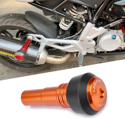 Miniatura 10 de Accessoires - Protector contra caídas de escape deslizante compatible con Suzuki GSXS750, GIXXER 250SF, GIXXER 150SF, GSX-R150, GSX-R125, GSX-S150