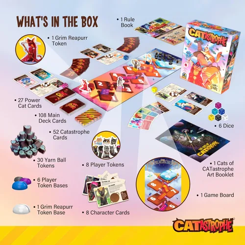 Miniatura 7 de CATastrophe Un Juego de 9 Vidas El Juego de Mesa Perfecto para la Noche Familiar y Amantes de los Gatos A partir de 10 años 2-6 Jugadores