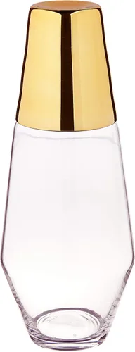 Miniatura 11 de American Atelier Juego de 2 jarras de agua de vidrio acanalado de 30 onzas con vaso, juego de 2 – boquilla fácil de verter de 10 pulgadas, taza