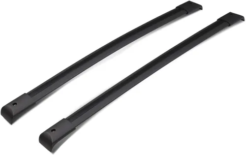 DNA MOTORING PT-ZTL-8039 - Par de barras transversales de aluminio para techo de automóvil, compatibles con Honda Pilot 03-08, color negro