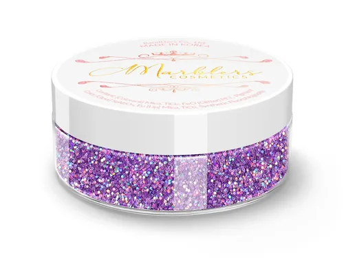 Miniatura 190 de MARBLERS Brillantina de forma gruesa de grado cosmético [estrella] 0.11 onzas (0.11 oz) Escamas No tóxica Vegana Libre de crueldad animal