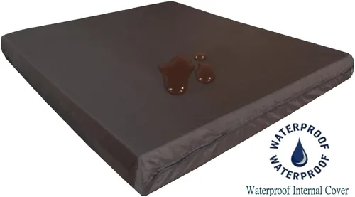 Miniatura 4 de Almohadilla de plataforma de espuma viscoelástica con forro impermeable para cojín, cama de mascotas, muebles, etc. (34 x 27 x 3 pulgadas)