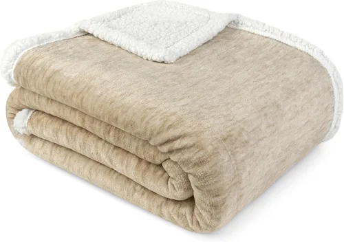 Miniatura 11 de PAVILIA Premium Manta de vellón sherpa a cuadros súper suave, acogedora, afelpada, microfibra ligera, reversible para sofá y cama, para todas