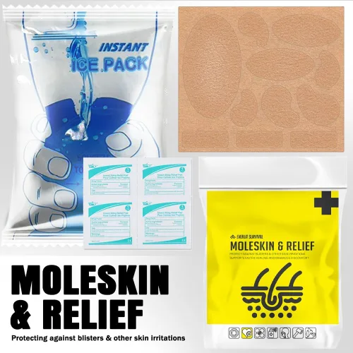 Miniatura 10 de Everlit Care Kit médico casero 380 piezas de suministros de primeros auxilios Kit esencial médico multiusos para cortes, rasguños, quemaduras