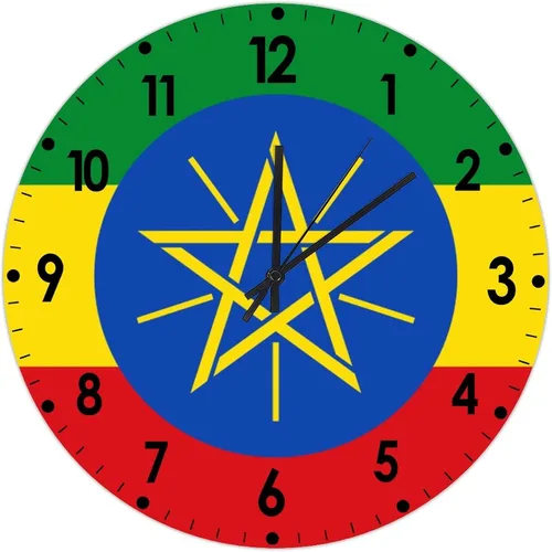 Miniatura 771 de Cheyan Reloj de pared con bandera de Canadá de 12 pulgadas, silencioso, sin tictac, de PVC, funciona con pilas, reloj redondo decorativo, regalo