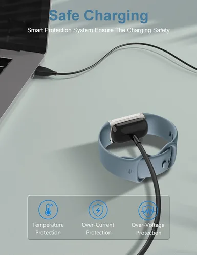 Miniatura 4 de Cargador compatible con Fitbit Charge 6/Charge 5/Luxe Cable de carga de repuesto para Fitbit Charge 6,5, Luxe Fitness Tracker-3.3 pies/3.3 ft
