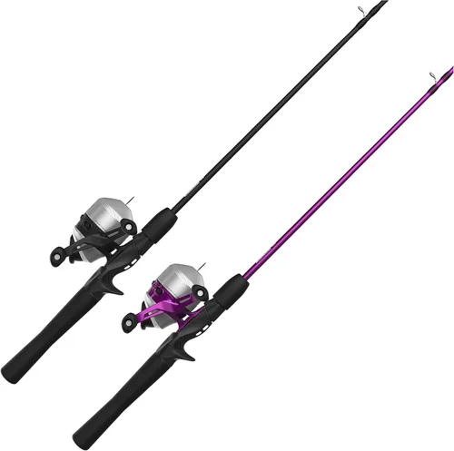 Zebco 33 Spincast - Combo de carrete y caña de pescar de 2 piezas, caña de fibra de vidrio resistente de 5 pies y 6 pulgadas y carrete de pesca