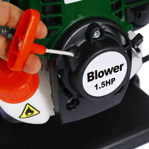 Miniatura 3 de HomVent Soplador de hojas de mochila, soplador de hojas de gas, soplador de mochila con motor de 4 tiempos de 37.7 CC, potente soplador comercial