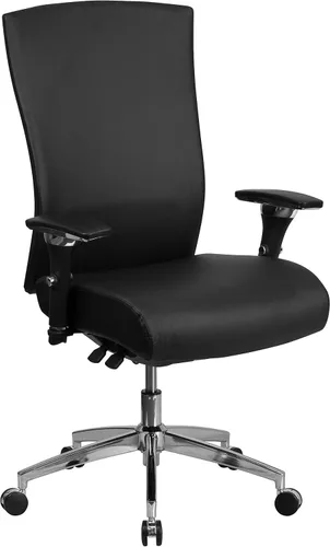 Miniatura 10 de Flash Furniture HERCULES Series 24/7 Uso Intensivo 300 lb. Silla de oficina ergonómica multifunción de malla negra con deslizador de asiento
