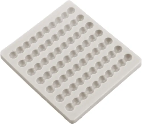Miniatura 4 de Moldes de silicona con bordes de perlas, molde redondo para cadena de perlas para decoración de tartas, decoración de cupcakes, caramelo y goma