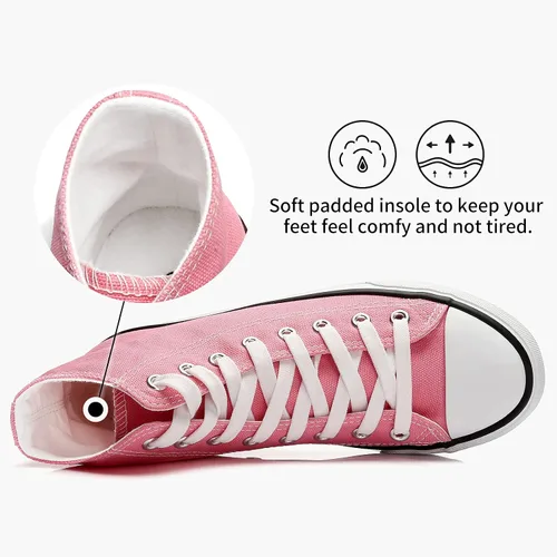 Miniatura 3 de Zapatos deportivos de lona para mujer clásicos modernos con cordones