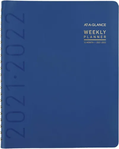 Miniatura 9 de Agenda académica semanal y mensual 2021-2022, AT-A-GLANCE, 8-1/4 x 11 pulgadas, grande, para profesor, estudiante, contemporánea, grafito (70957X45)