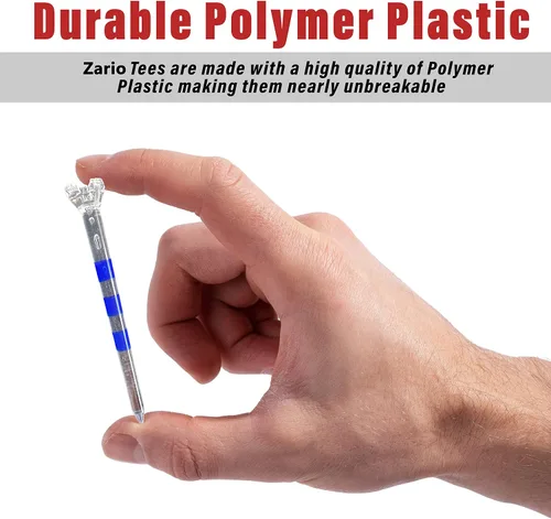 Miniatura 5 de Zario Tees de Golf 3 1/4 con Combo de Tees de Golf 1 1/2 Pulgadas, Tees de Golf de Plástico - Casi Irrompibles - 50 Unidades Azul