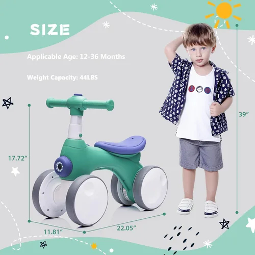 Miniatura 6 de Bicicleta de equilibrio para bebés y niños pequeños con máquina de burbujas para niños de 1 año, bicicleta de equilibrio para niños de 4 ruedas