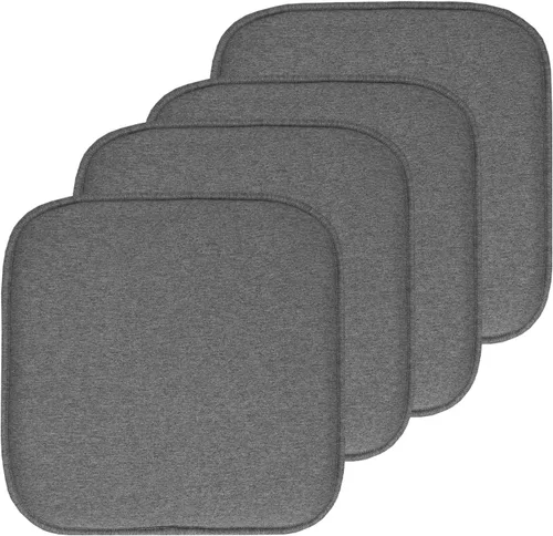 Miniatura 66 de Sweet Home Collection Cojines de espuma viscoelástica para silla, antideslizantes, diseño de panal de abeja, 16 x 16 pulgadas, paquete de 2