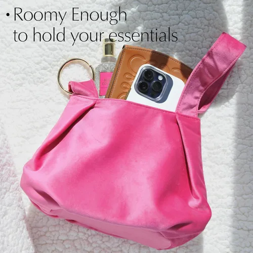 Miniatura 4 de Bolso de mano pequeño de terciopelo con asa superior para mujer