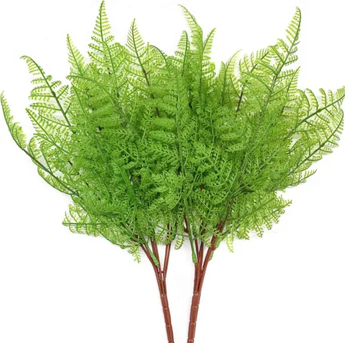 Miniatura 33 de Paquete de 10 enredaderas artificiales colgantes, hiedra falsa, sauce llorón, hojas verdes, plantas de plástico, guirnalda sintética resistente a