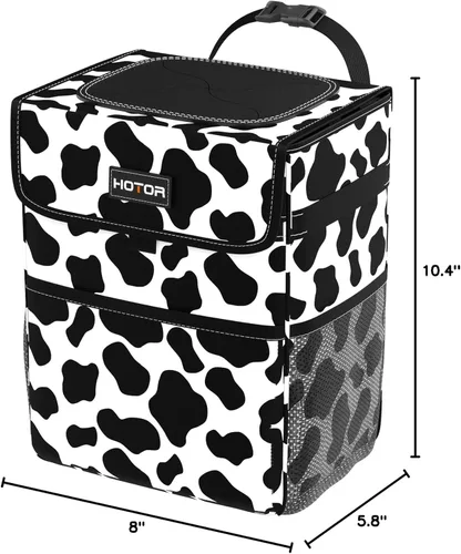 Miniatura 13 de HOTOR Cubo de basura para automóvil: organizador de automóvil a prueba de fugas y bolsa de almacenamiento para la parte trasera/delantera/consola