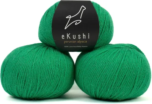 Miniatura 63 de 100% Hilo de Alpaca para Bebé para Tejer y Ganchillo - Juego de 3 Madejas de Hilo Premium DK - Ligero, Hipoalergénico y Térmico Hecho en Perú - N010