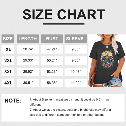 Miniatura 7 de Camiseta de manga corta con diseño de margaritas para mujer, diseño de girasol, talla grande