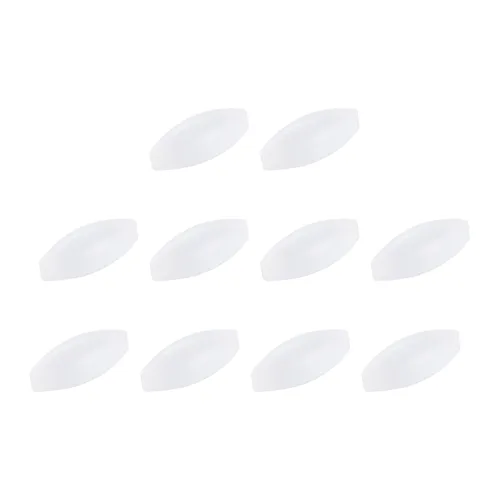 Miniatura 7 de MECCANIXITY Agitador magnético mezclador barra de agitación 8 mm (0.31 ") x6mm forma de oliva PTFE imán de revestimiento blanco para laboratorio 10