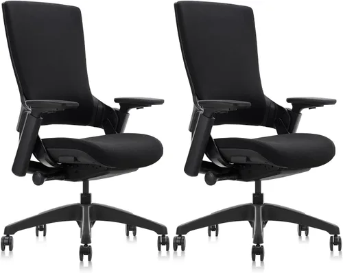 Miniatura 14 de CLATINA Silla de oficina ergonómica de tela con profundidad ajustable, altura del asiento, cabeza 2D, reposabrazos 3D y soporte lumbar, silla