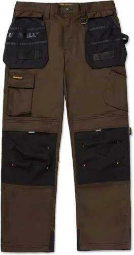 Miniatura 4 de CAT H2O Defender - Pantalones de trabajo resistentes al agua para hombre con rodillas reforzadas, bolsillo tipo cargo con fuelle y bolsas