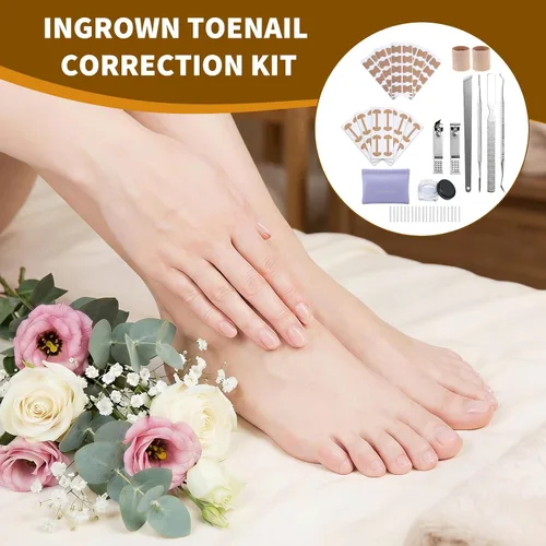 Miniatura 8 de Juego de corrector de uñas encarnadas con tiras correctoras y lima sin dolor, kit profesional de eliminación de uñas encarnadas con herramienta