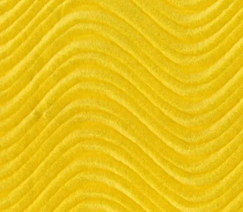 The Yard - Remolino flocado de tela de terciopelo de 58 pulgadas de ancho (amarillo)