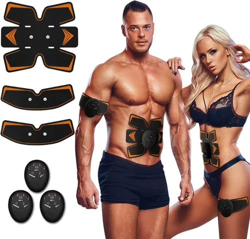 Estimulador abdominal, tónico muscular/abdominal, cinturón estimulante, dispositivo de entrenamiento para músculos, inalámbrico portátil para