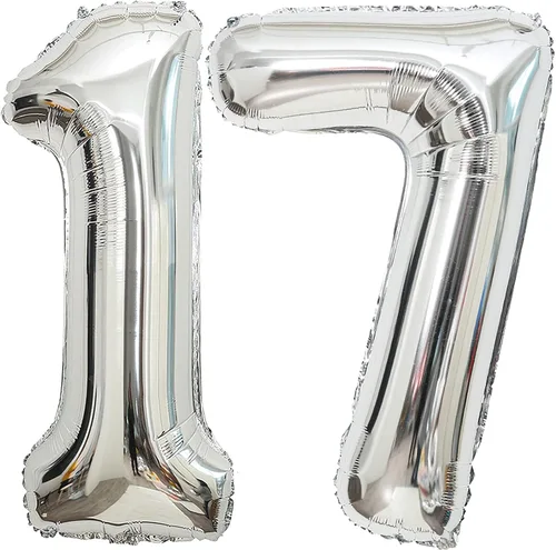 Miniatura 23 de Globos de 0 números plateados 0 globos de número 40 pulgadas número 0 globos de aluminio Mylar