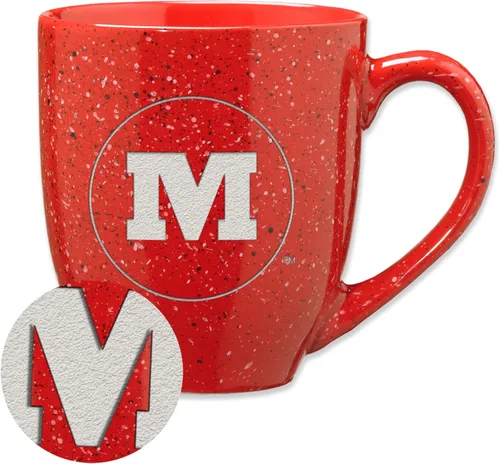 Miniatura 133 de Rico Industries NCAA Virginia Tech Hokies Maroon - Taza de café de cerámica grabada con láser, color del equipo, 16 onzas