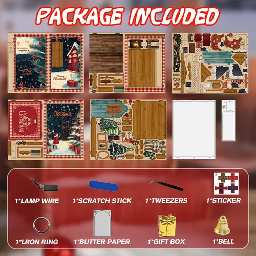Miniatura 4 de KERNOWO Kit de Rincón de Libros, Rompecabezas de Madera 3D DIY para Adultos, Adolescentes y Principiantes, Kit de Casa Pequeña en Miniatura