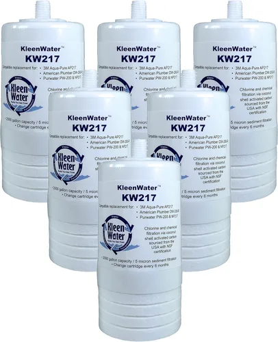 Miniatura 9 de KleenWater Filtro de agua KW217 compatible con Aqua-Pure AP217, cartucho de repuesto de carbono, juego de 2